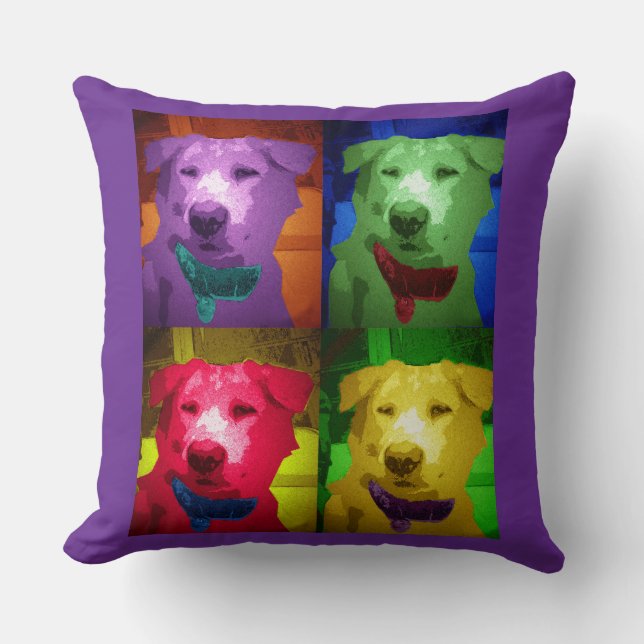 Foo Throw Pillow (Front)