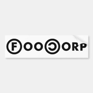 FooCorp Bumper Sticker