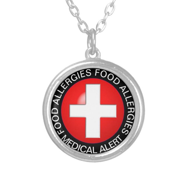Food Allergies Alert Necklace (Front)