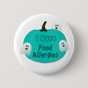 Food Allergies Teal Pumpkin Halloween Button