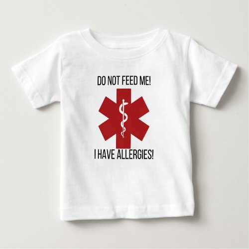 Food allergies toddler and baby t_shirt