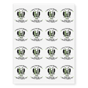Food Allergy Allergies Awareness Temporary Tattoos