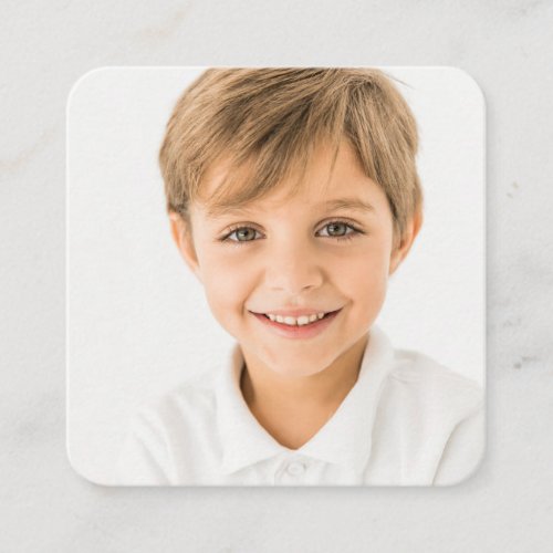 Food Allergy Child Parent Information Square Business Card
