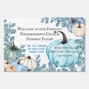Food Allergy Friendly Teal Pumpkin Patch Sign