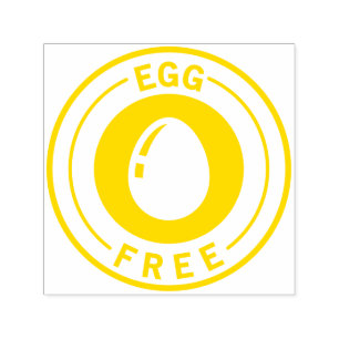 Food Allergy Icon Egg Free Self-inking Stamp