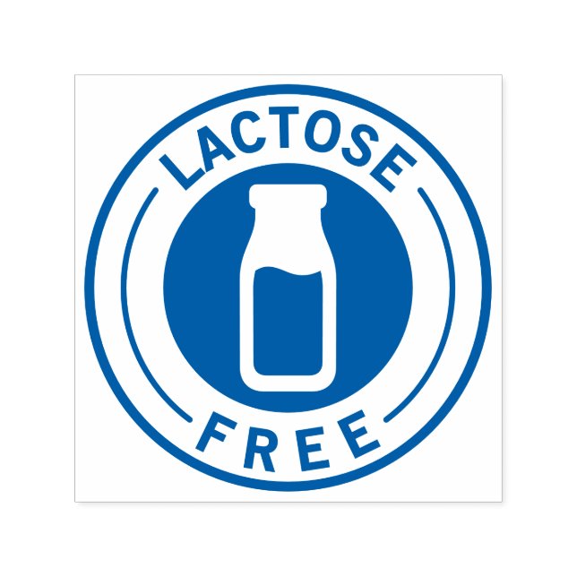 Food Allergy Icon Lactose Free Self-inking Stamp (Design)