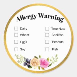 Food Allergy Label
