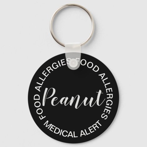 Food Allergy Medical Alert Key Chain _ Peanut