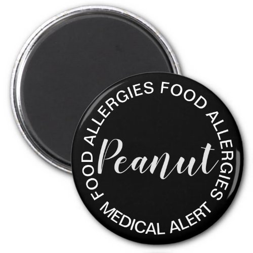 Food Allergy Medical Alert Magnet _ Peanut
