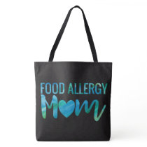 Food Allergy Mom Watercolor Typography Awareness Tote Bag