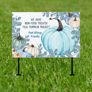 Food Allergy Non Food Treats Teal Pumpkin Project Sign