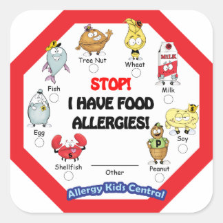 Food Allergy Sticker