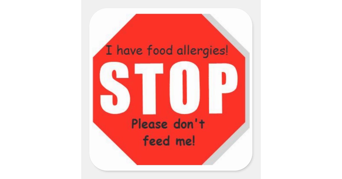 food allergy stickers