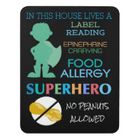 Food Allergy Superhero No Peanuts Allowed Boys