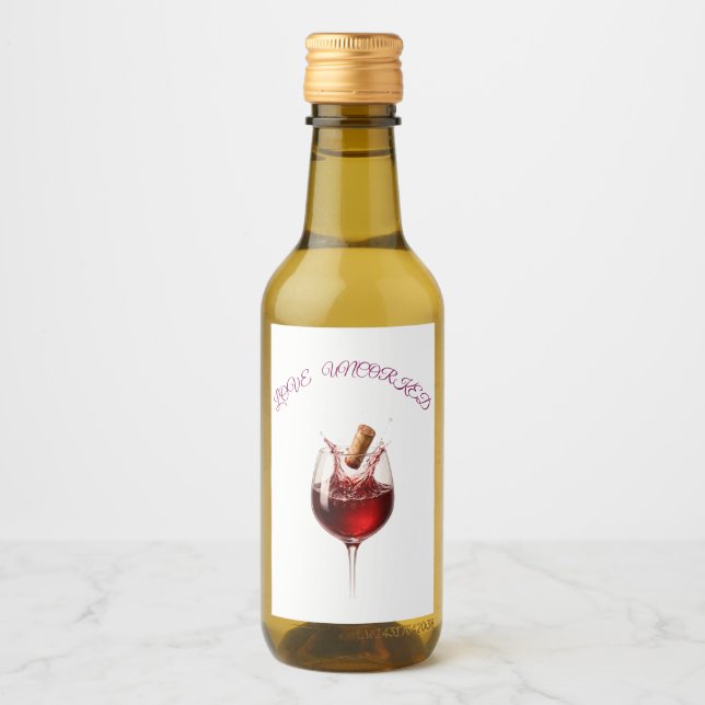Food and Beverage Label Set | Elegant Wine  (Front)