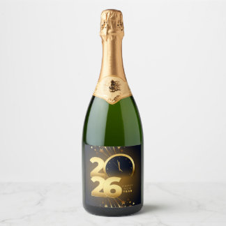 Food and Beverage Label Set-Happy New Year 2026