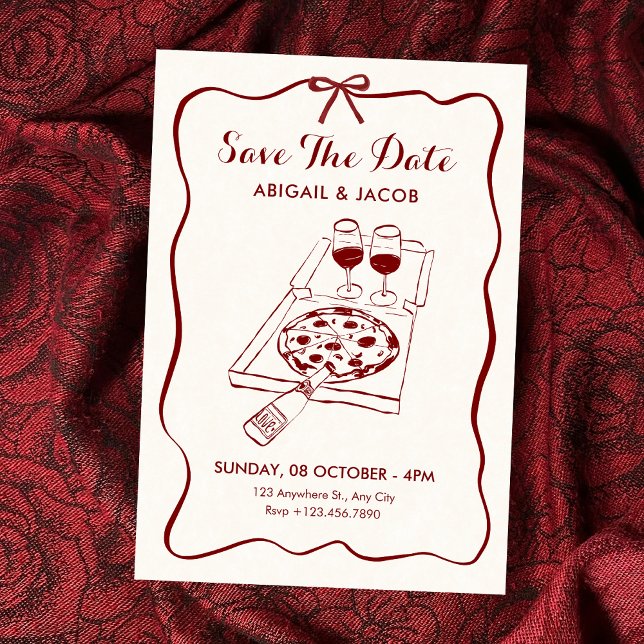 Food and beverage wedding save the date (Creator Uploaded)