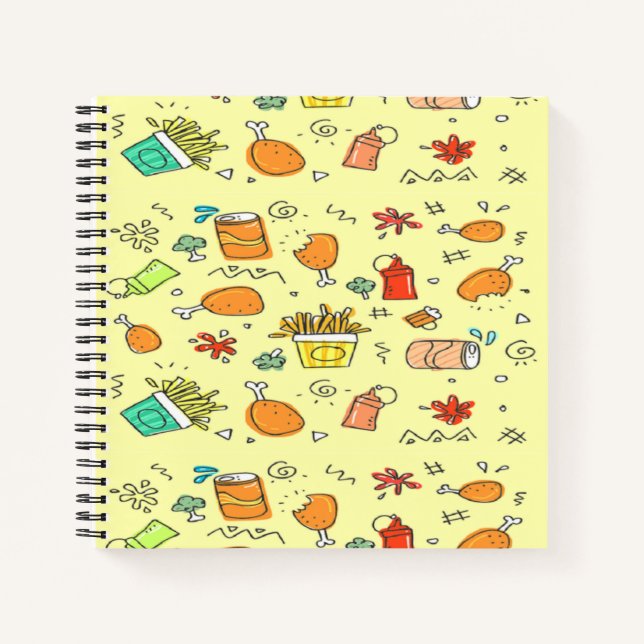 Food and drink pattern notebook (Front)