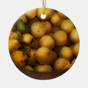 Food - Apples - Golden apples Ceramic Ornament