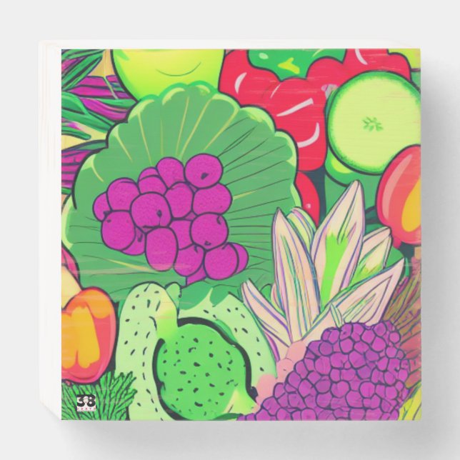 Food as Medicine Collection Wooden Box Sign (Front Horizontal)