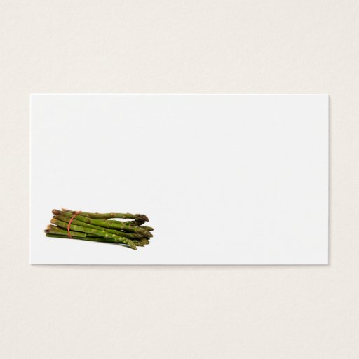 Customizable food asparagus business card template