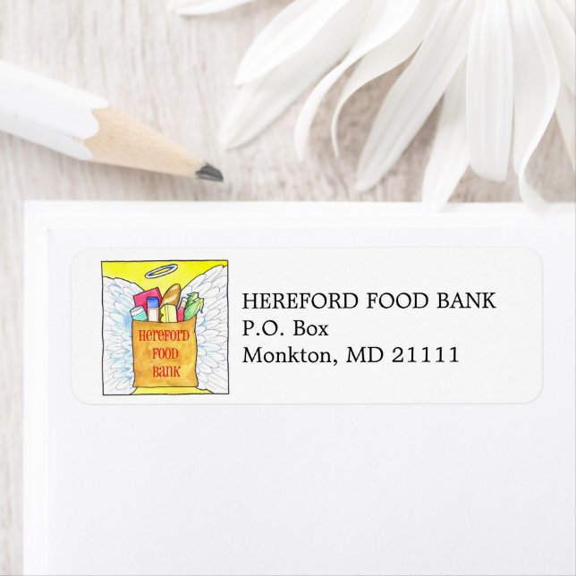 Food Bank, Charity, Church or Organization Label (Insitu)