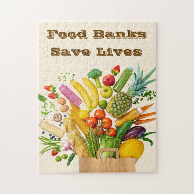 Food Banks Save Lives Jigsaw Puzzle (Vertical)