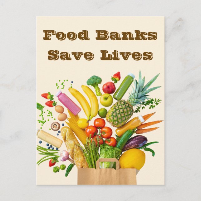 Food Banks Save Lives Postcard (Front)