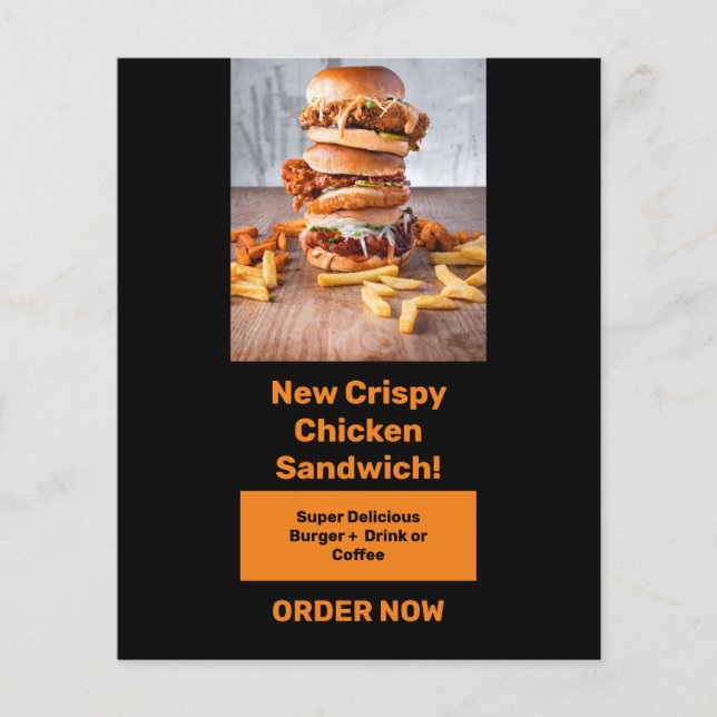 Food Banner To Promote and Catch Driver Attention  Flyer (Front)