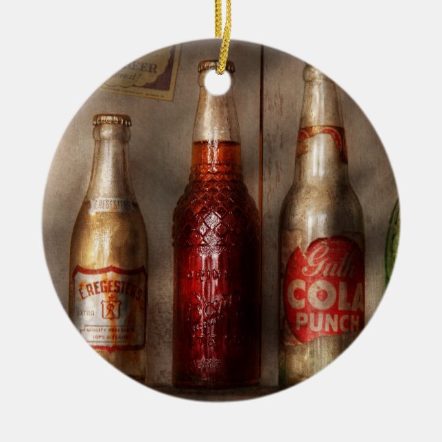 Food - Beverage - Favorite soda Ceramic Ornament (Front)