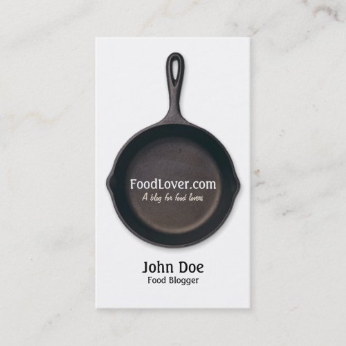 Food Blog Business Card