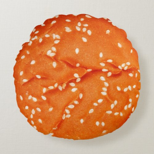 food bread burger round pillow