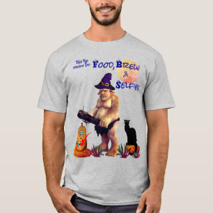 Food Brew Selfies Halloween T-Shirt