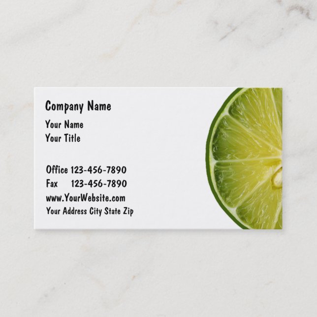 Food Business Cards (Front)