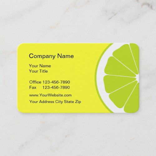 Food Business Cards