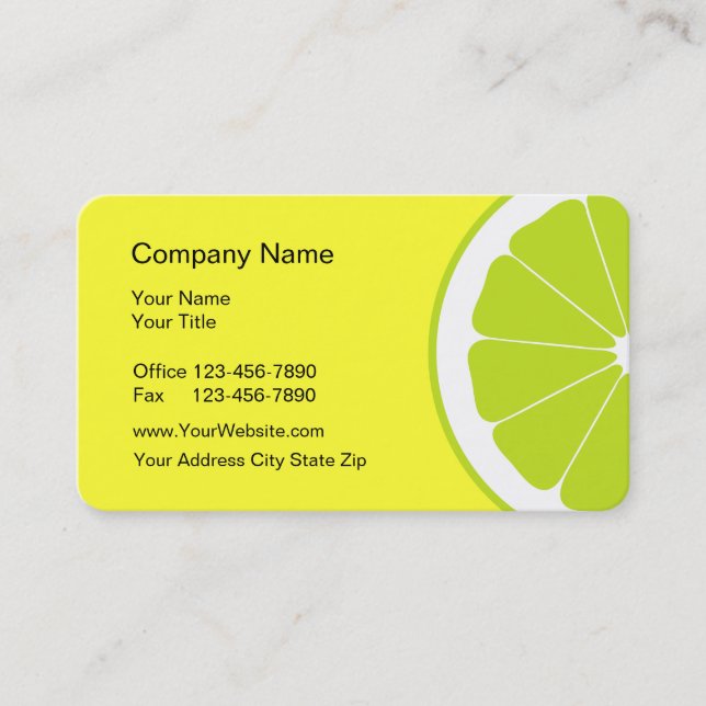 Food Business Cards (Front)