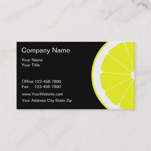 Food Business Cards