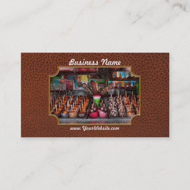 Food - Candy - Chocolate covered everything Business Card (Front)