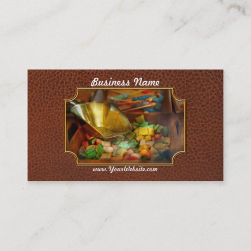 Food - Candy - One scoop of candy please Business Card Template