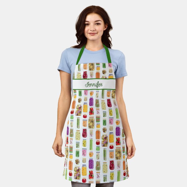 Food Canning Jars Apron (Worn)
