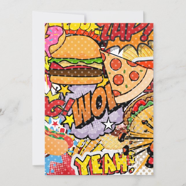 Food Cartoon Holiday Card (Front)