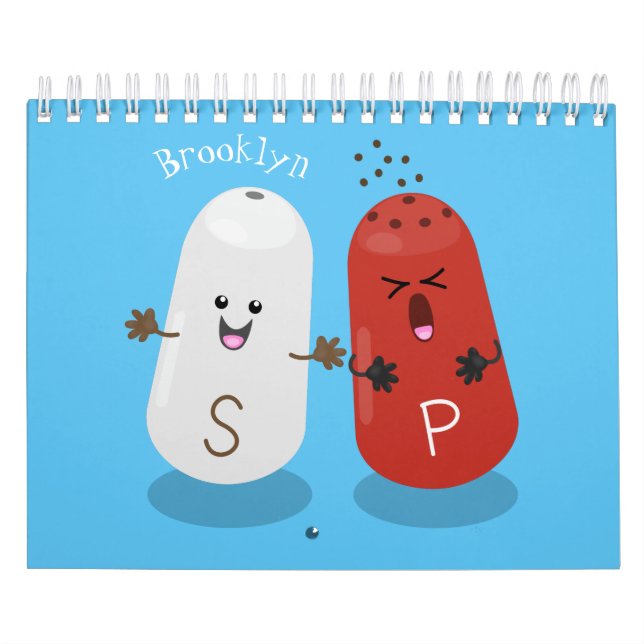 Food cartoon illustration calendar (Cover)