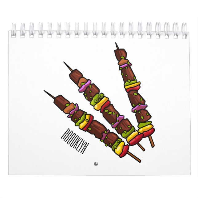 Food cartoon illustration calendar (Cover)