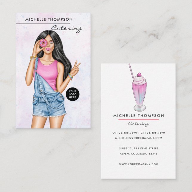 Food Catering Business Card (Front/Back)