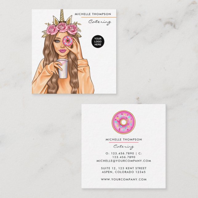 Food Catering Business Card (Front/Back)