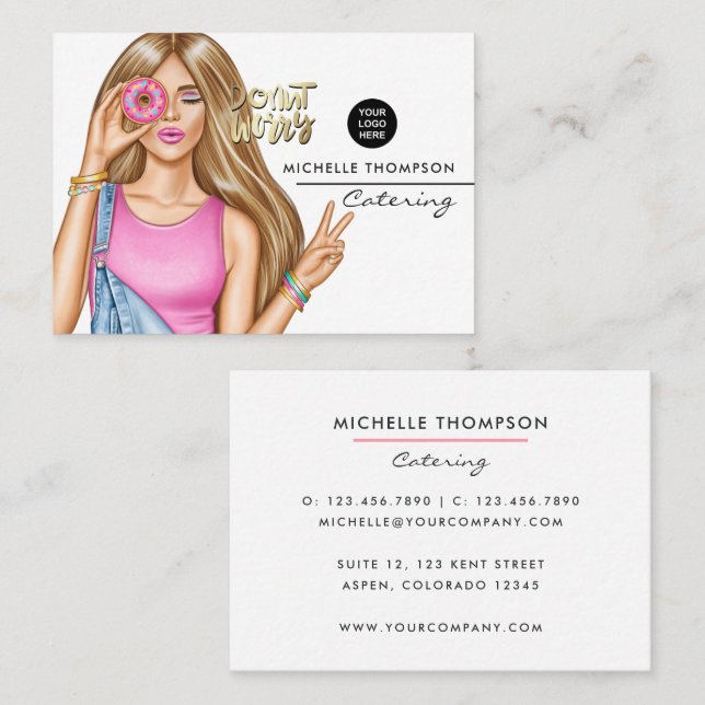 Food Catering Business Card (Front/Back)