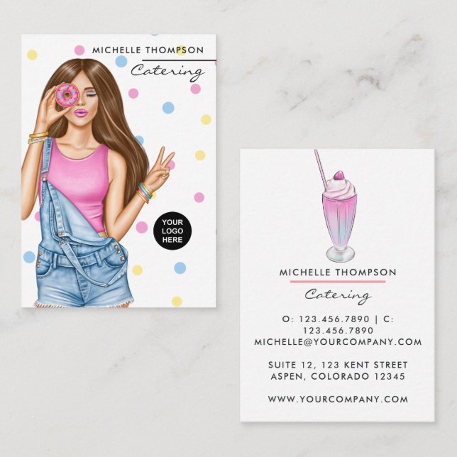 Food Catering Business Card (Front/Back)