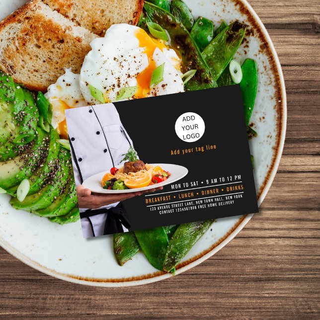Food Catering Restaurant Business Card (Creator Uploaded)