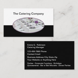 Food Catering Theme Business Cards