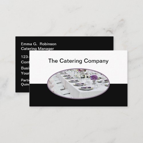 Food Catering Theme Business Cards